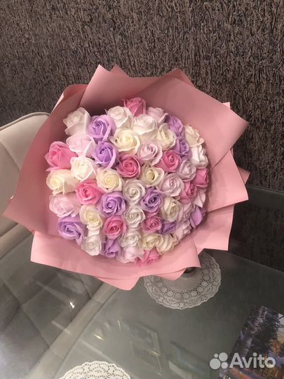 Букет из 51 розы, цветы, подарок, с доставкой