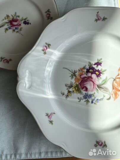 Блюдо и тарелка bohemia