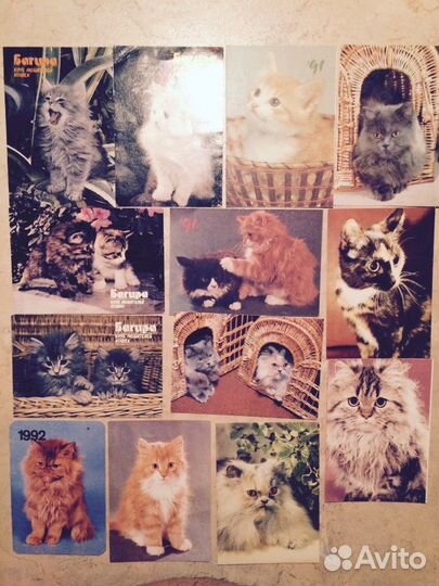 Календарики карманные 80-90-х годов