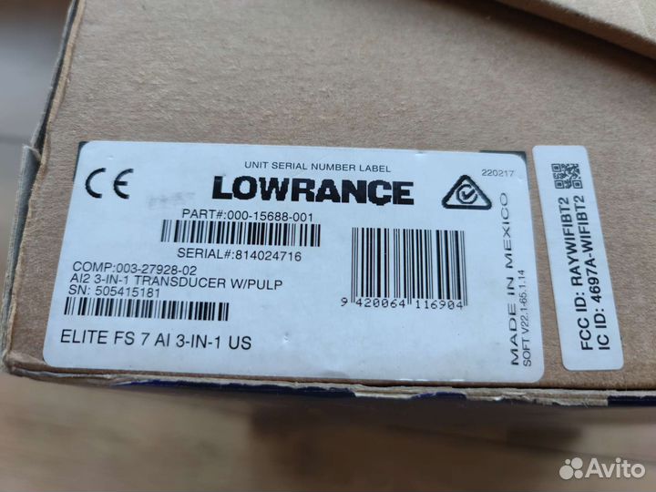 Эхолот Lowrance Elite FS 9 новые США