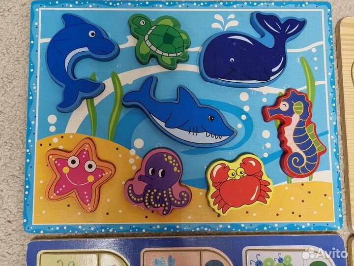 Детские развивающие вкладыши