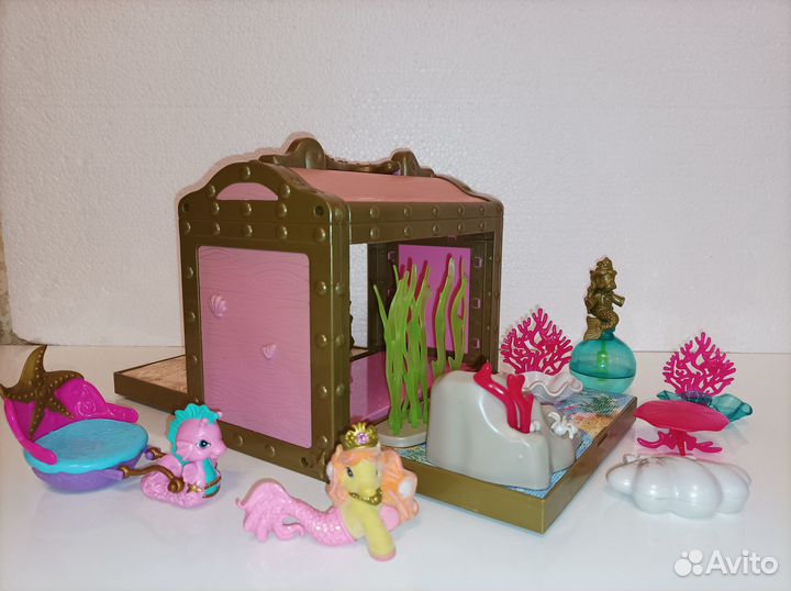 Сундучок Филли русалки и карета с морским коньком