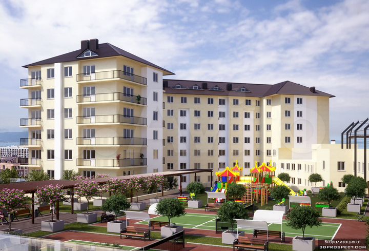 1-к. квартира, 53 м², 4/9 эт.