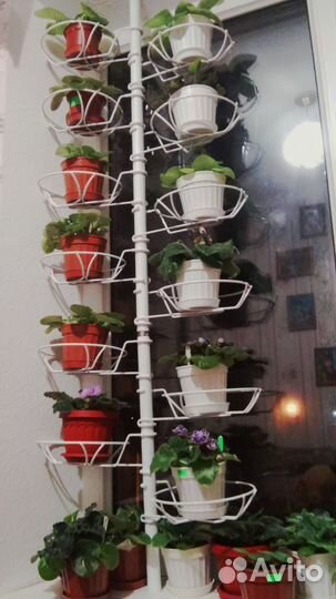 Стойка для цветов в распор с подсветкой