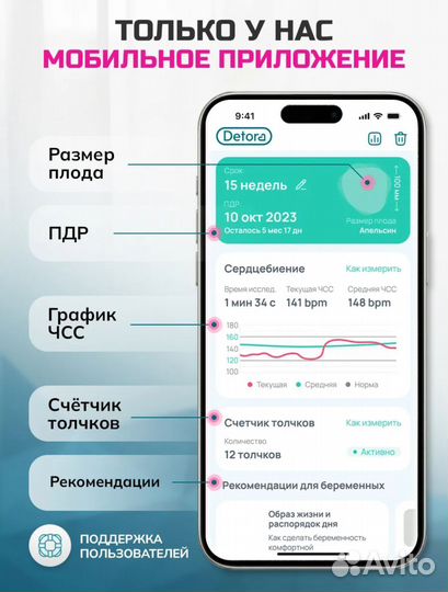 Доплер для беременных с гелем