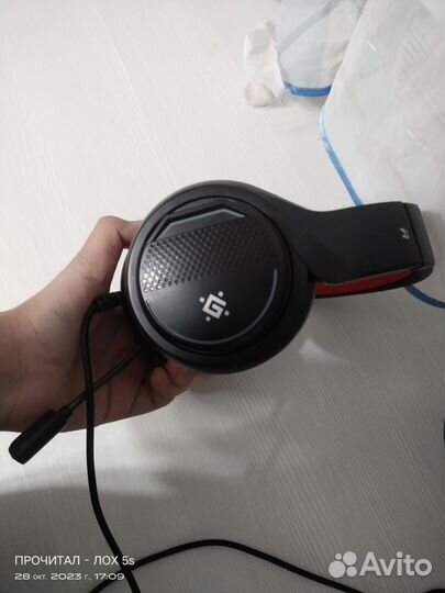 Проводная гарнитура Defender Apex черный