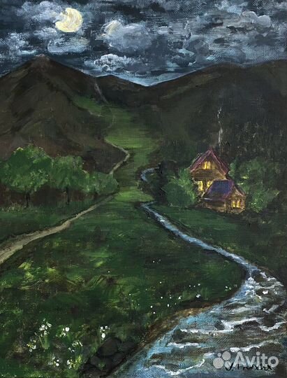 Картина, холст, акрил