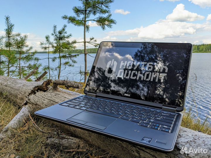 Потрогай отражение на ультрабуке Dell Latitude тач