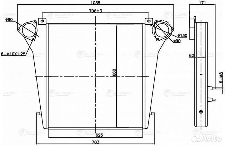 Интеркулер камаз 6520