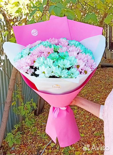 Букеты-гиганты Хризантем