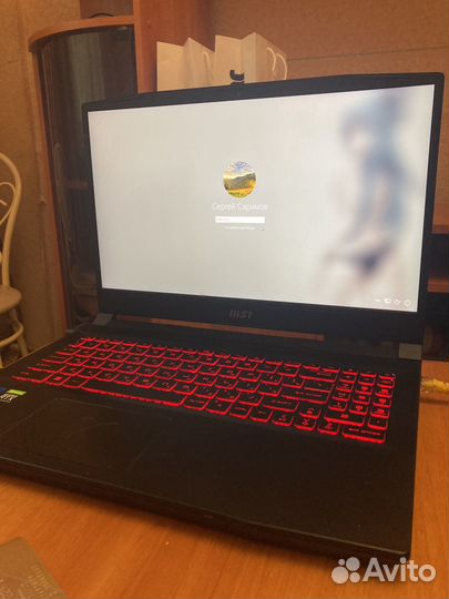 Игровой ноутбук msi katana