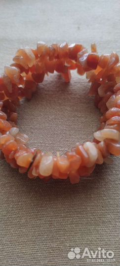 Браслет сердоликовый