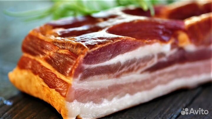 Домашняя копченая свиная грудинка