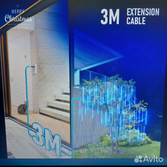 Гирлянда уличная светодиодная сосульки