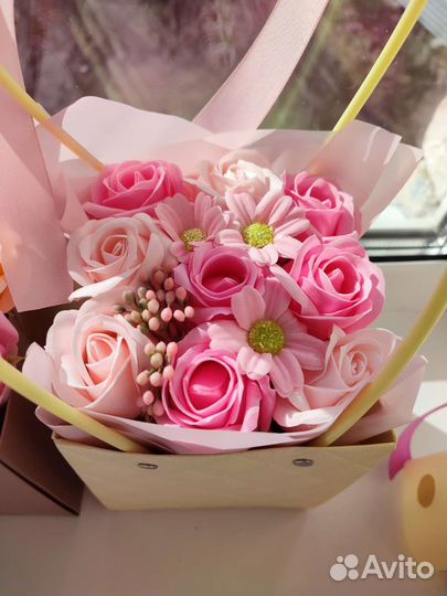 Букет цветов из мыла