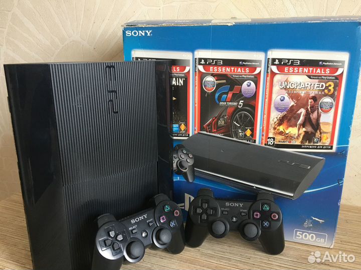 Sony PlayStation 3 Super Slim 500GB 280+ игр