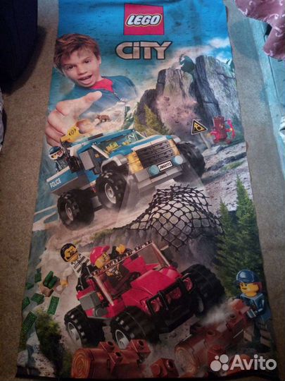 Lego City тканевые плакаты