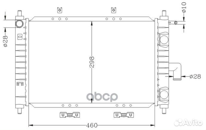 Радиатор daewoo matiz 08-1.0 98- acrm008 Miles