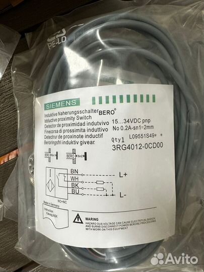 3RG4012-0CD00 - датчик индуктивный