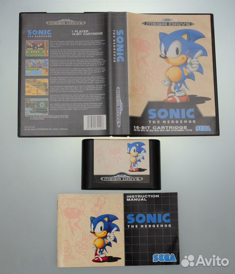 Картридж Sega Mega Drive Sonic