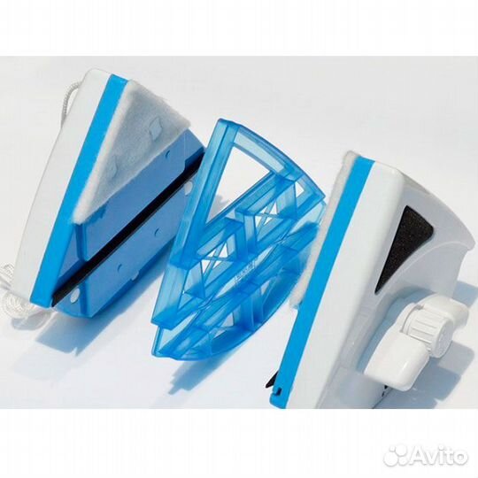 Магнитная щетка для мытья окон стекло 24-40 мм