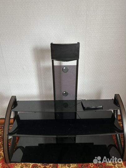 Стеклянная тумба под TV Mart