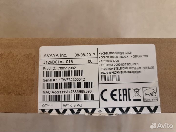 Телефоны Avaya Jхх (J129, J139, J159, J169 и тд