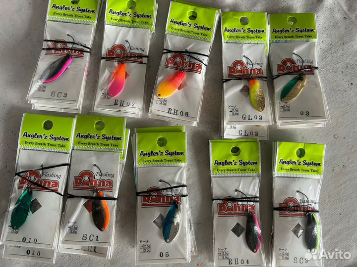 Набор 3шт.Японские форелевые блесна Dohnа