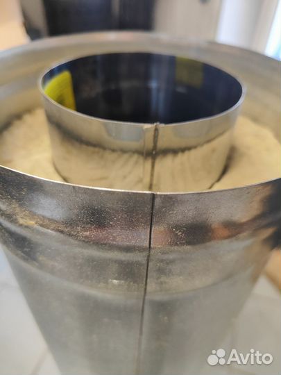 Дымоходная труба утепленая D115/200 нерж/оцинковка