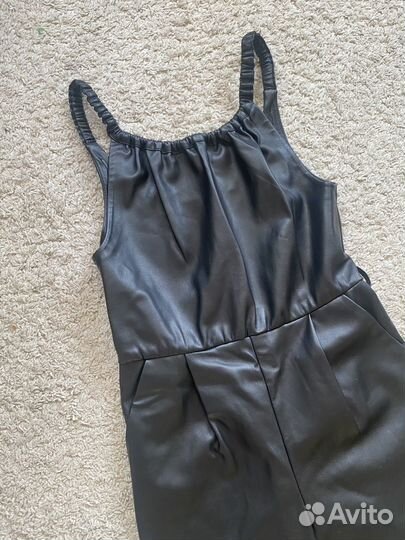 Комбинезон кожаный для девочки подростка