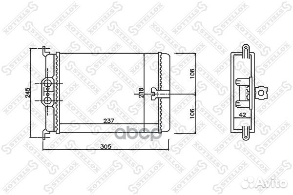 10-35171-SX радиатор печки MB W140 2.8-6.0/3.0