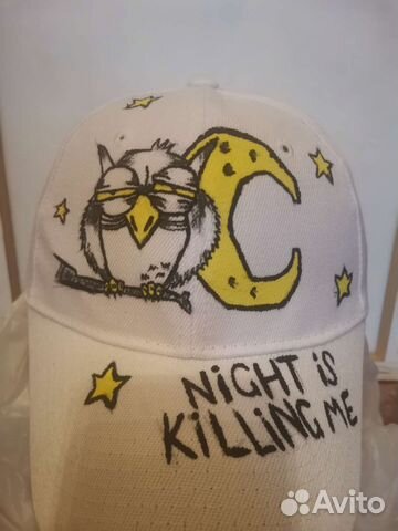 Кепка ручная роспись