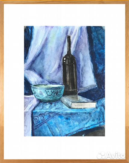 Картина акварель, натюрморт