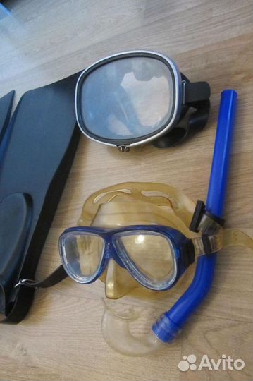 Ласты.Тапки для бассейна(40,41размер) Маска+трубка