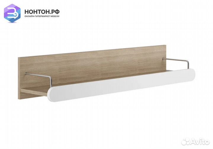 Полка навесная Палермо-3 Юниор ясень шимо светлый