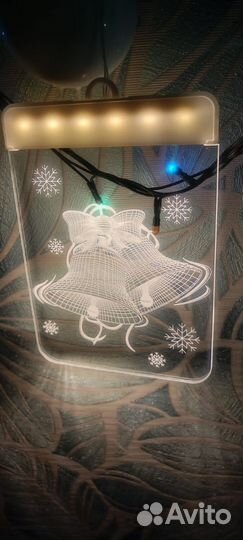 Светодиодный светильник новогодний