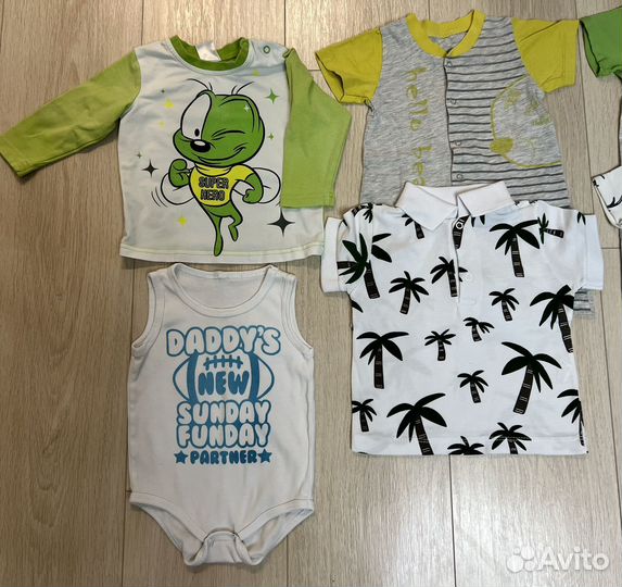 Детские вещи пакетом на мальчика 68 74