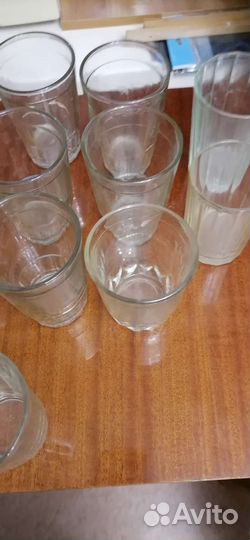 Стаканы граненые СССР в количестве 15 штук