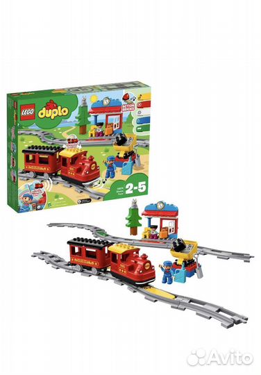 Lego duplo поезд на паровой тяге