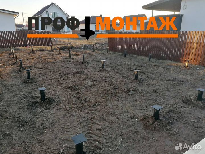 Винтовые сваи монтаж под ключ
