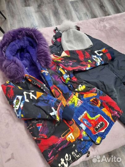 Зимняя куртка на девочку рост 134