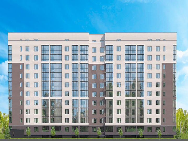 2-к. квартира, 59,9 м², 1/10 эт.