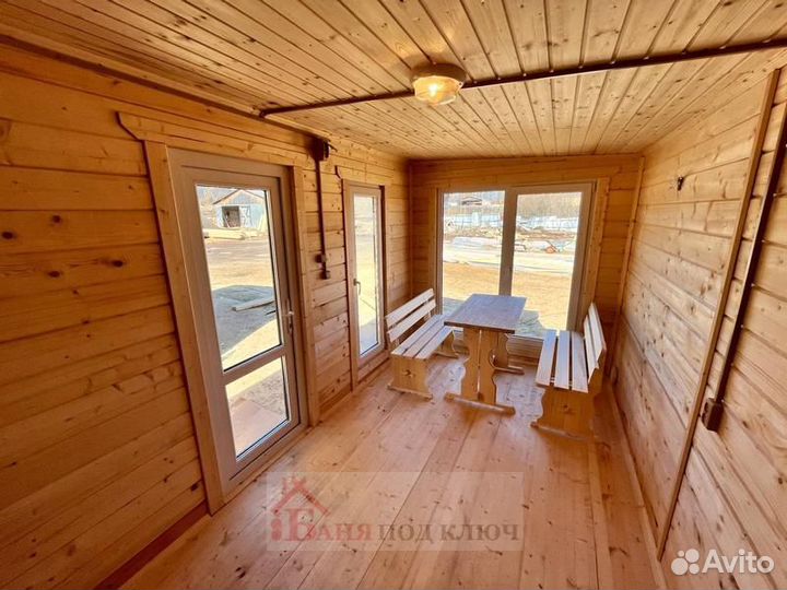 Готовая перевозная баня Скандинавия с доставкой