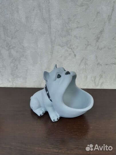 Кашпо Бульдог, декор для дома