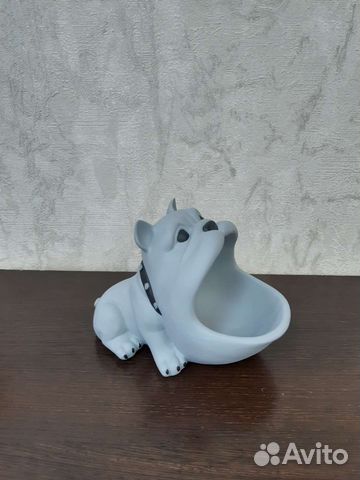 Кашпо Бульдог, декор для дома