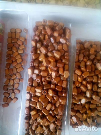 Деревянные бусины, скрапбукинг