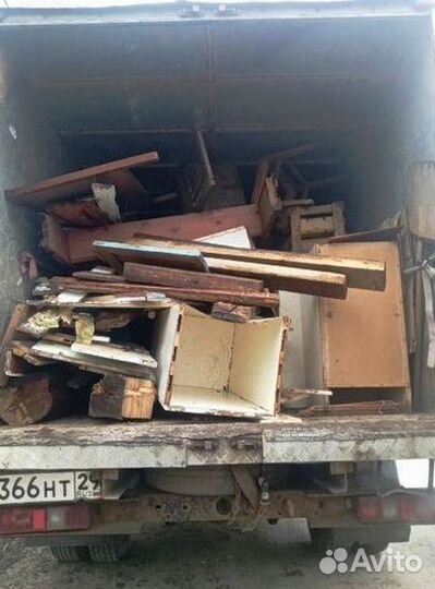 Вывоз мусора на газели