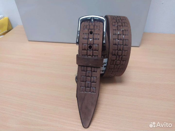 Мужской ремень из натуральной кожи. Новый