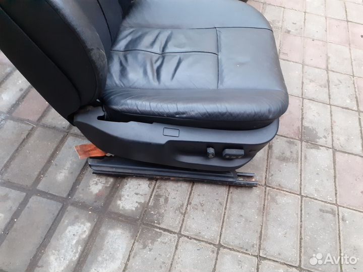 Салон сиденья электро черная кожа бмв е39
