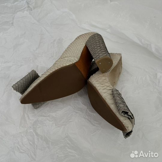 Туфли натуральная кожа питона